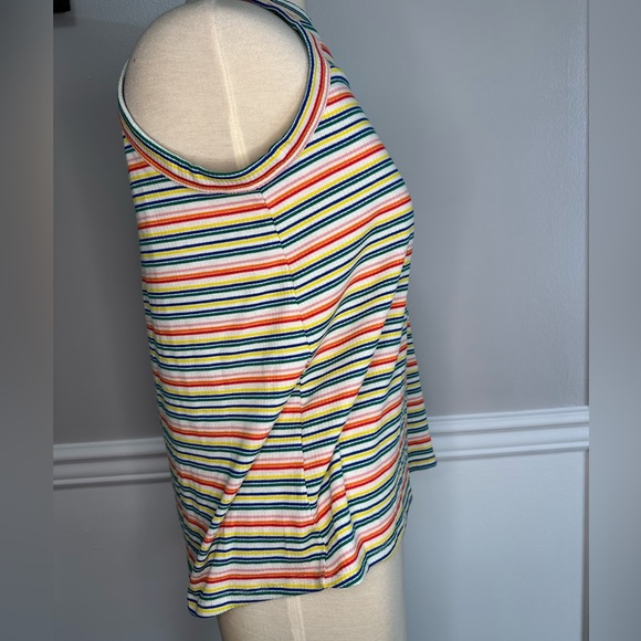 NWT Society & Stitch Multicolored Halter Racerback Tank - Picture 3 of 9